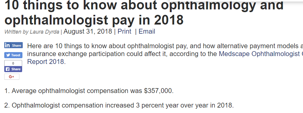 beckers asc ophthalmology salary
